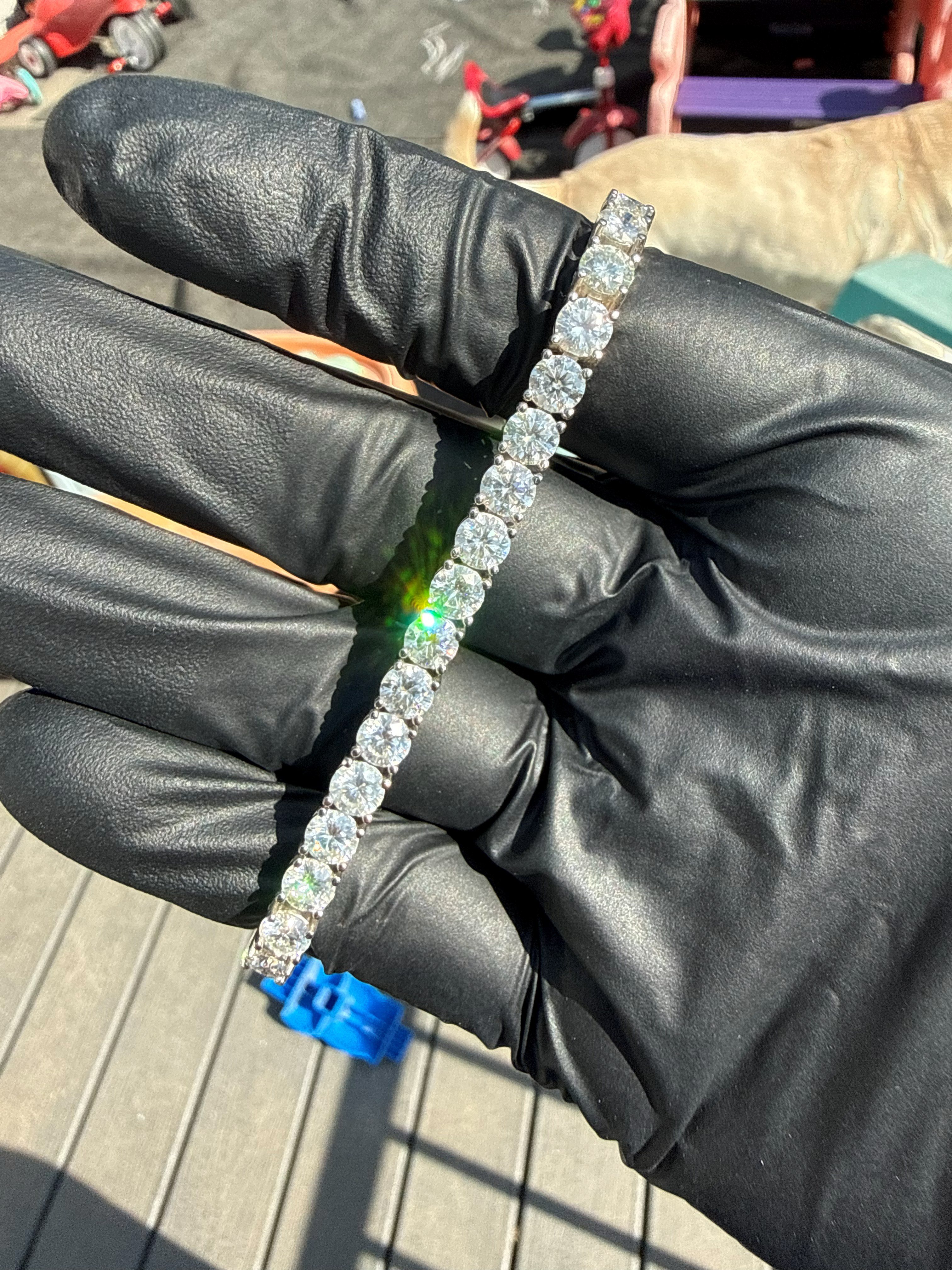VVS Moissanite Tennis Bracelet 925 Sterling Silver